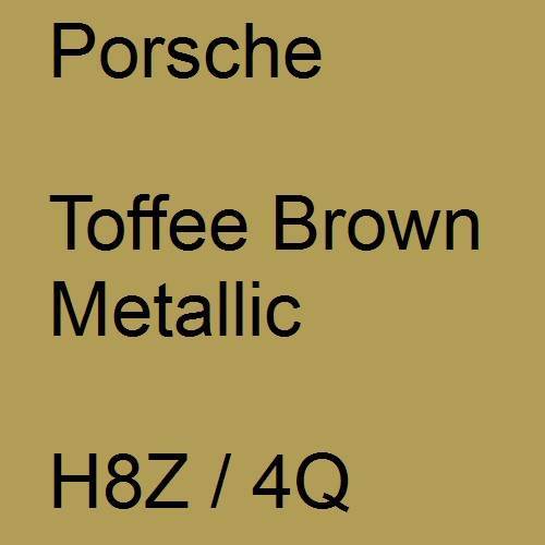 Porsche, Toffee Brown Metallic, H8Z / 4Q.